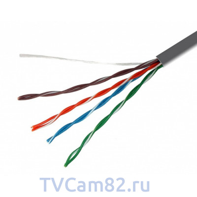 Кабель Ripo UTP 5e 4x2x0.45 мм, CCC, внутренний Кабель Ripo UTP 5e 4x2x0.45 мм, CCC, внутренний