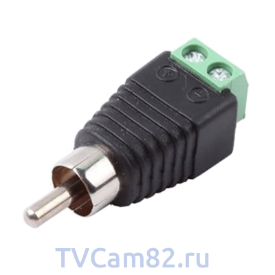 Разъём RCA (папа) под винт RCA-08M Разъём RCA (папа) под винт RCA-08M