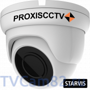 AHD видеокамера купольная уличная 4 в 1 PROXISCCTV PX-AHD-DB-H20FSH, 2Мп, 1080p, f=2.8мм