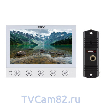 Комплект IP видеодомофон+вызывная панель ATIX AT-I-K700C/T 7" Комплект IP видеодомофон+вызывная панель ATIX AT-I-K700C/T 7"